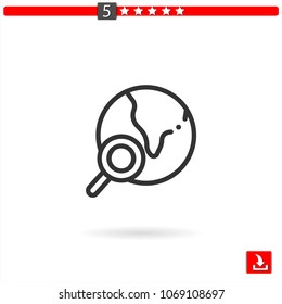 globe vector icon