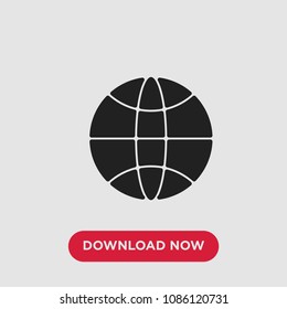 Globe vector icon