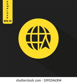 Globe vector icon
