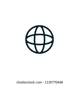 Globe vector icon