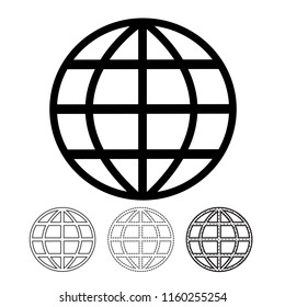 Globe vector icon