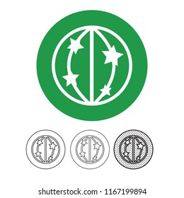 Globe vector icon