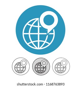 Globe vector icon