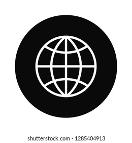 Globe vector icon