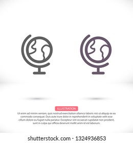 Globe Vector icon