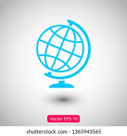Globe vector icon