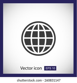 Globe vector icon
