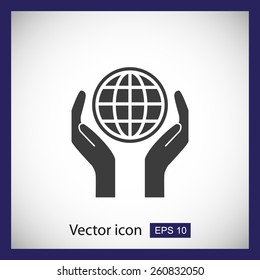 Globe vector icon