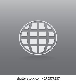Globe vector icon 