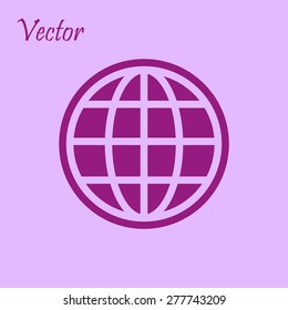 Globe vector icon