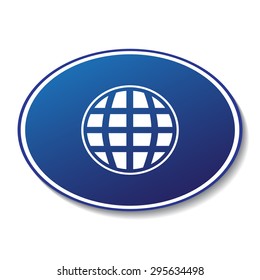 Globe vector icon 