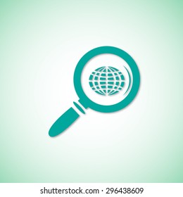 Globe vector icon 