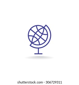 Globe vector icon