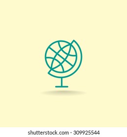 Globe vector icon