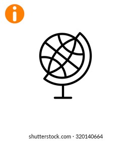Globe vector icon