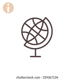 Globe vector icon