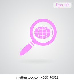 Globe vector icon 