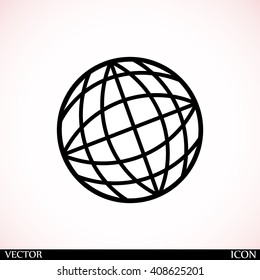 Globe Vector Icon Stock Vector Royalty Free Shutterstock