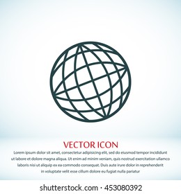 globe vector icon