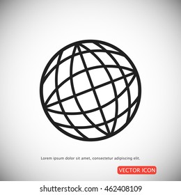 globe vector icon