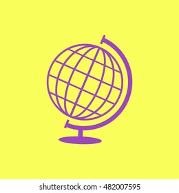 Globe vector icon.