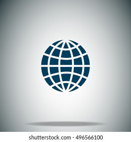 Globe vector icon