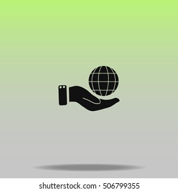 Globe vector icon