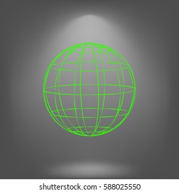 Globe vector icon