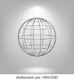 Globe vector icon