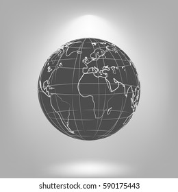 Globe vector icon