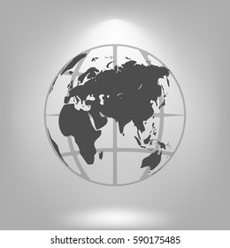 Globe vector icon