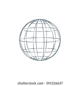 Globe vector icon