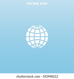 Globe vector  icon.