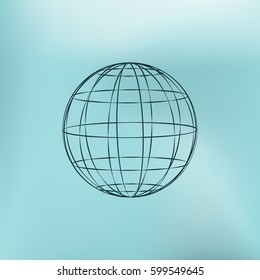 Globe vector icon