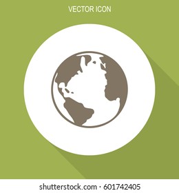 Globe vector icon.