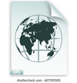 Globe vector icon