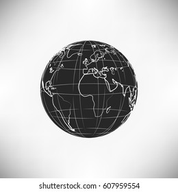 Globe vector icon