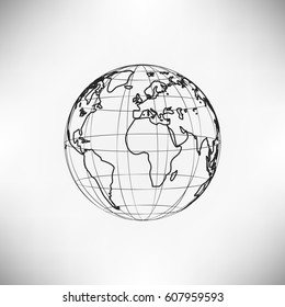 Globe vector icon