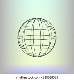 Globe vector icon