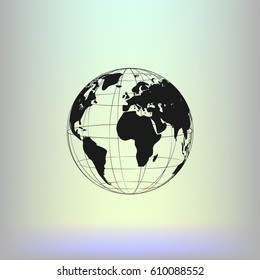 Globe Vector Icon Stock Vector Royalty Free Shutterstock