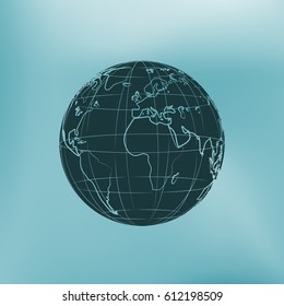 Globe vector icon