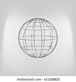Globe vector icon