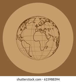 Globe vector icon