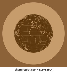 Globe vector icon