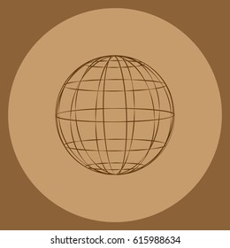 Globe vector icon