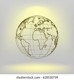 Globe vector icon