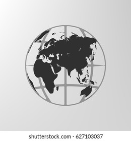 Globe vector icon