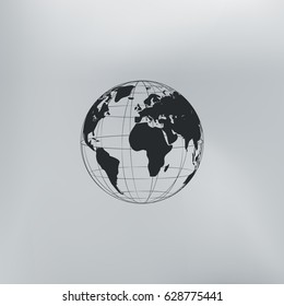 Globe vector icon
