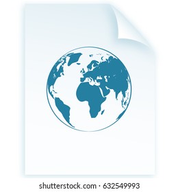 Globe vector icon