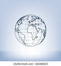 Globe vector icon